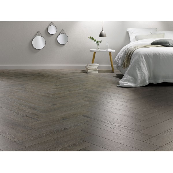 Sol Stratifié Solid Plus Bâton Rompu, 12mm : 542 ARONIA