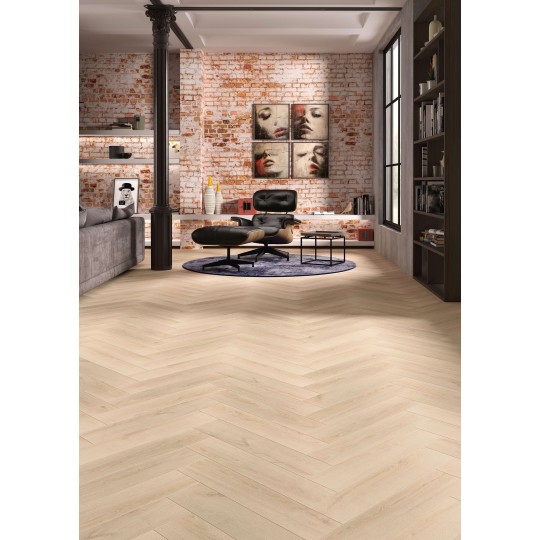 Sol Stratifié Bâton Rompu, 10mm : 464 Chêne Jasmin