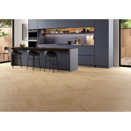 Sol Stratifié Bâton Rompu, 10mm : 904 Chêne Doha