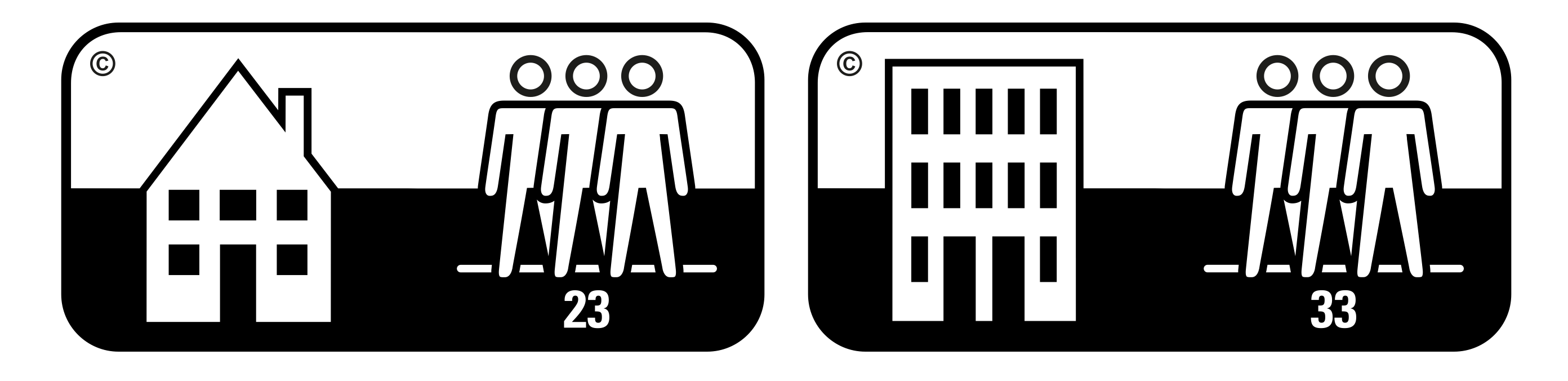 Pictogramme classe d'usage stratifié 23/33